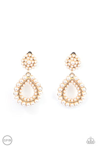 Discerning Droplets - Gold Earring Paparazzi