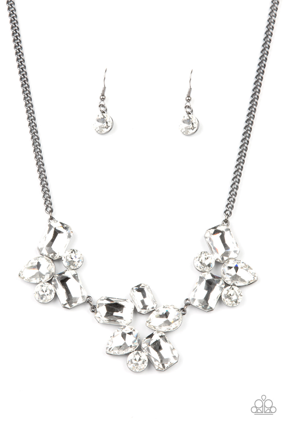 Paparazzi Galactic Goddess - Black Rhinestone Necklace