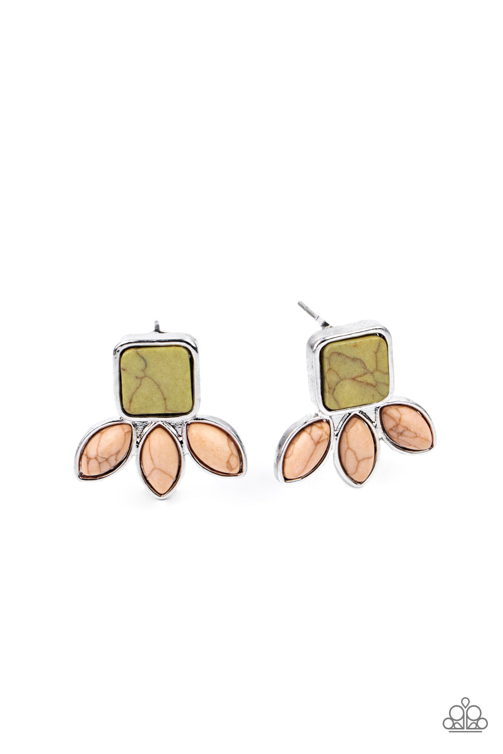 Hill Country Blossoms - Multi Post Earring Paparazzi
