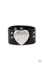 Load image into Gallery viewer, Flauntable Flirt - Black Leather Band Paparazzi
