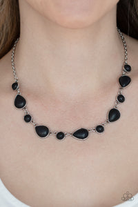 Heavenly Teardrops - Black Necklace Paparazzi