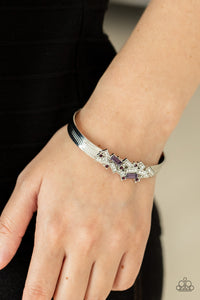 A Chic Clique - Purple Rhinestone Bracelet Paparazzi