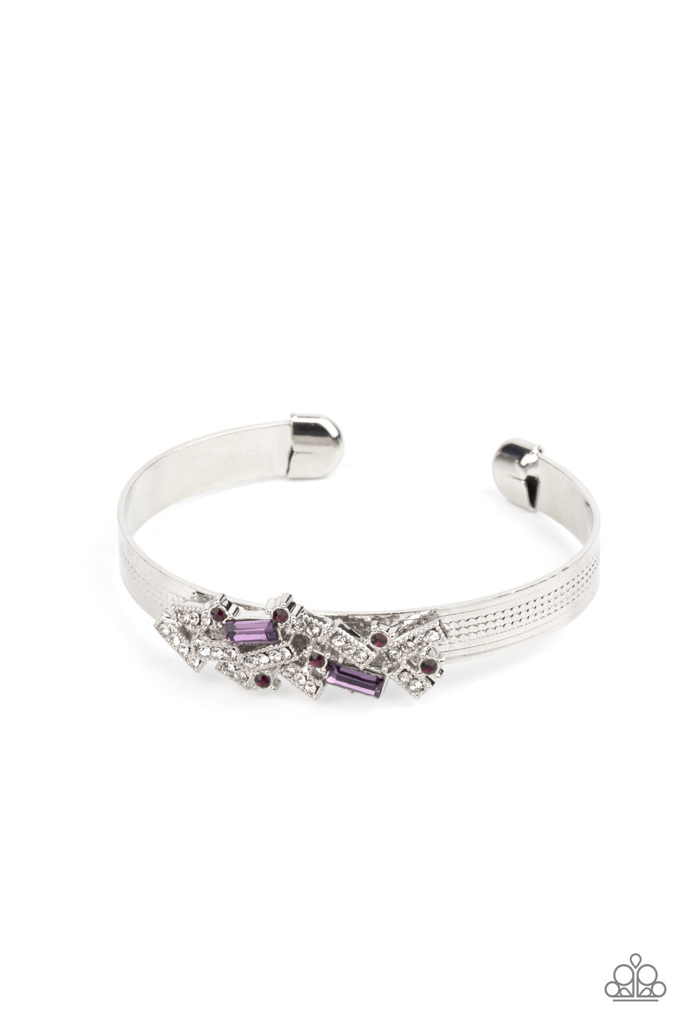 A Chic Clique - Purple Rhinestone Bracelet Paparazzi