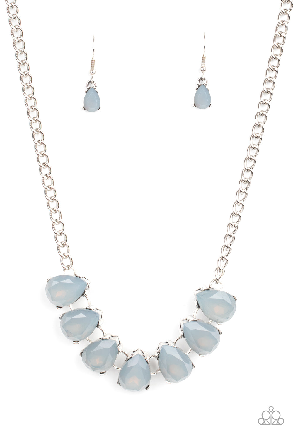 Paparazzi Above The Clouds - Silver Moonstone Necklace