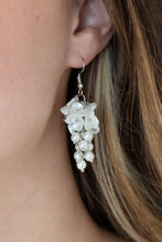 Load image into Gallery viewer, Bountiful Bouquets - White Earring Paparazzi
