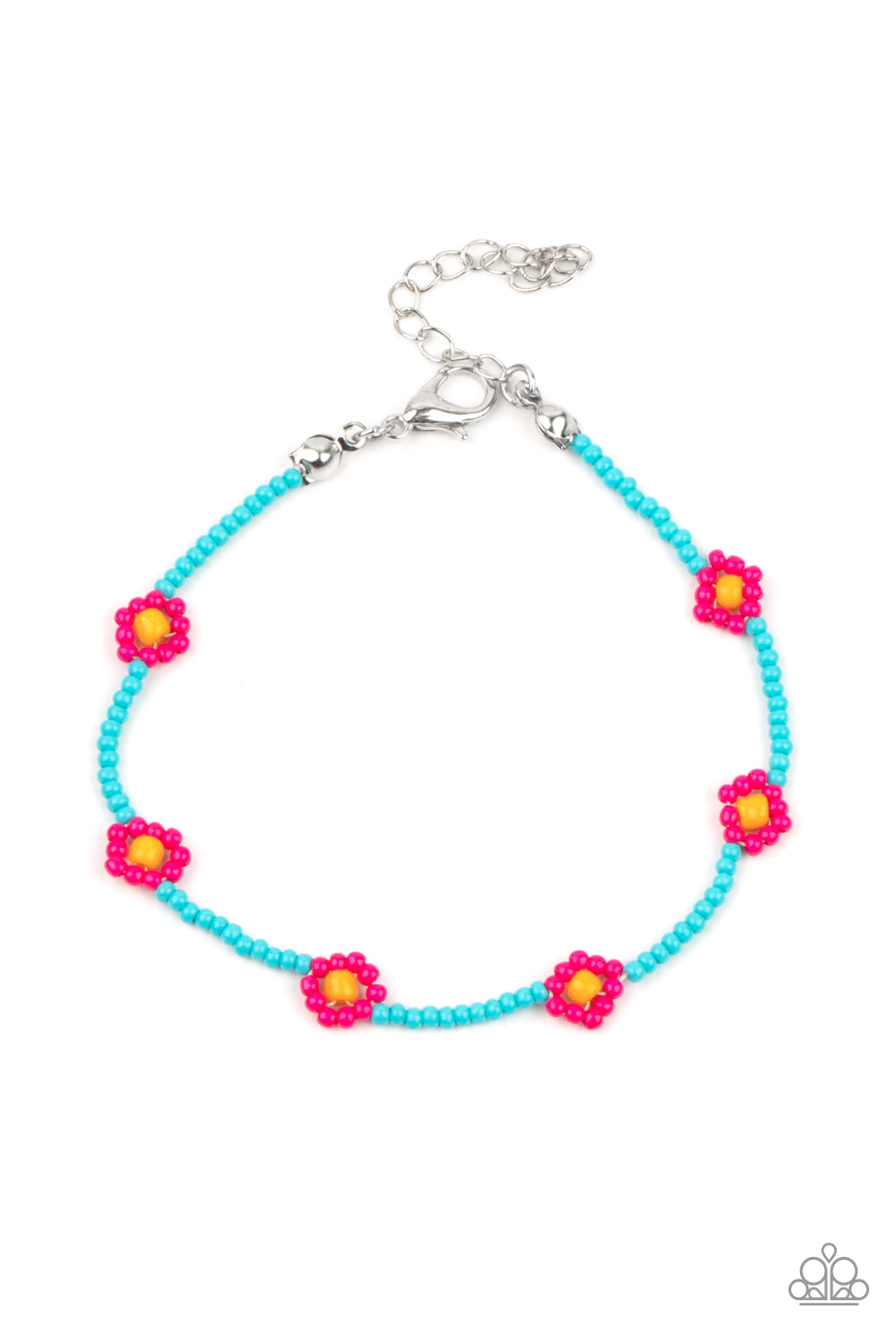 Camp Flower Power - Pink Seed Bead Bracelet Paparazzi