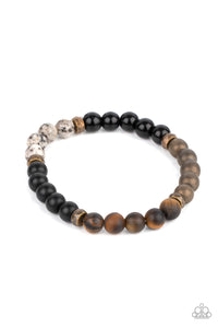 Petrified Powerhouse - Multi Stone Bracelet Paparazzi