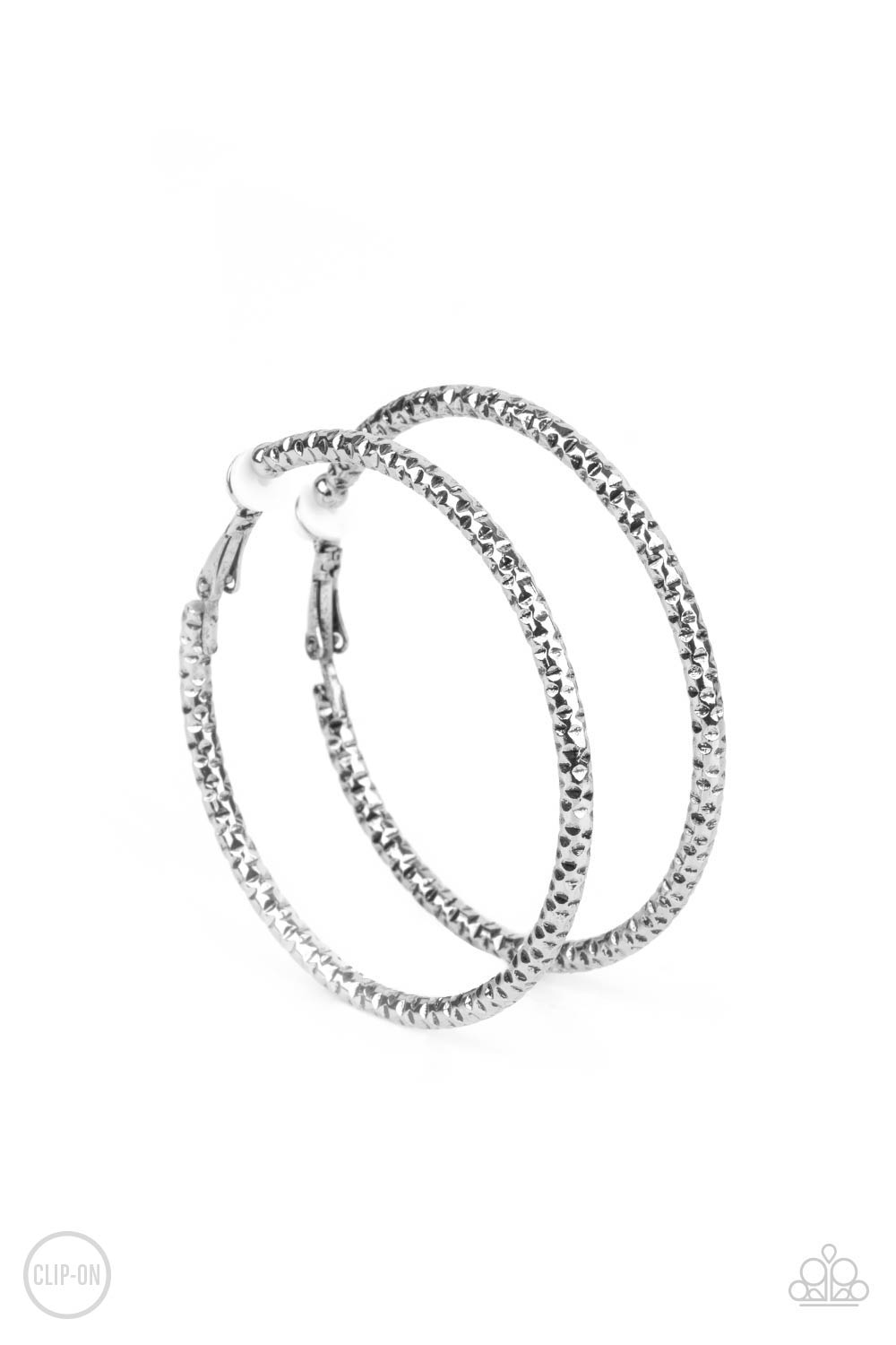 Subtly Sassy - Silver Hoop Paparazzi