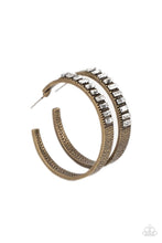 Load image into Gallery viewer, More To Love - Brass Hoop Earring Paparazzi
