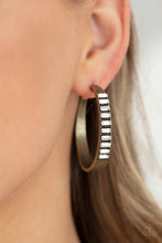 Load image into Gallery viewer, More To Love - Brass Hoop Earring Paparazzi
