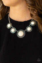 Load image into Gallery viewer, Circle The Wagons - White Stone Necklace Paparazzi

