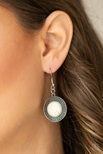 Load image into Gallery viewer, Circle The Wagons - White Stone Necklace Paparazzi
