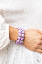 Load image into Gallery viewer, Double The DIVA-ttitude - Purple Bracelet Paparazzi
