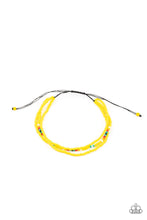 Load image into Gallery viewer, Basecamp Boyfriend - Yellow Seed Bead Urban Bracelet Paparazzi
