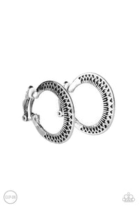 Moon Child Charisma - Silver  Hoop Earring Paparazzi