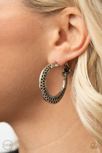 Moon Child Charisma - Silver  Hoop Earring Paparazzi