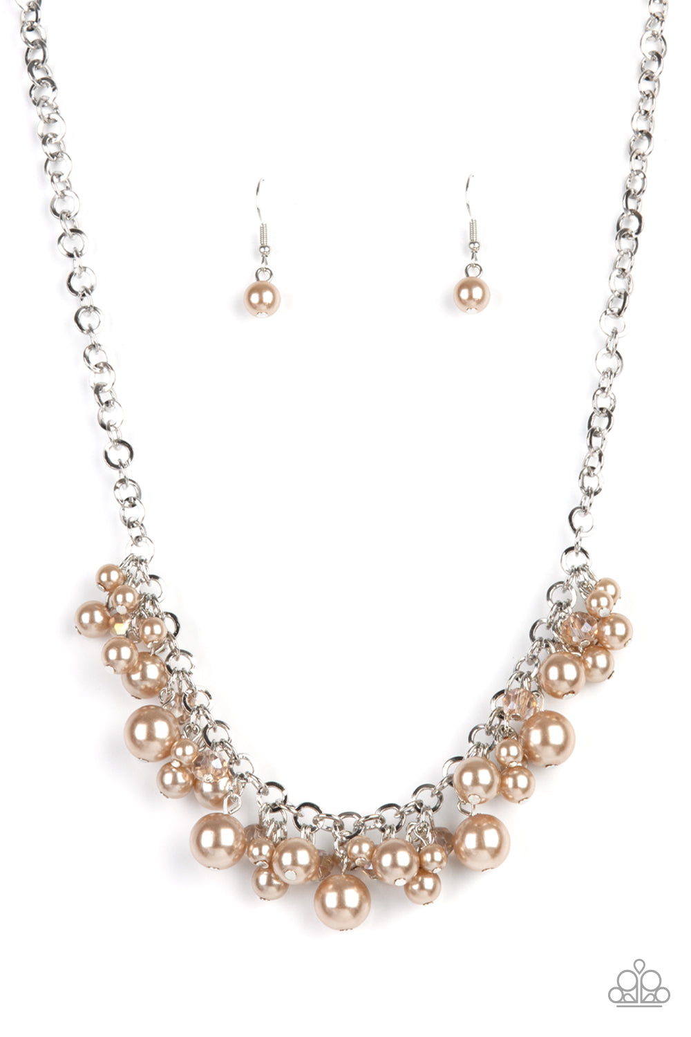 Paparazzi Positively PEARL-escent - Brown Pearl Necklace