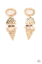 Load image into Gallery viewer, Earthy Extravagance - Gold Earring Paparazzi
