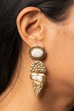 Load image into Gallery viewer, Earthy Extravagance - Gold Earring Paparazzi
