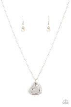 Load image into Gallery viewer, Happily Heartwarming - White Heart Necklace Paparazzi
