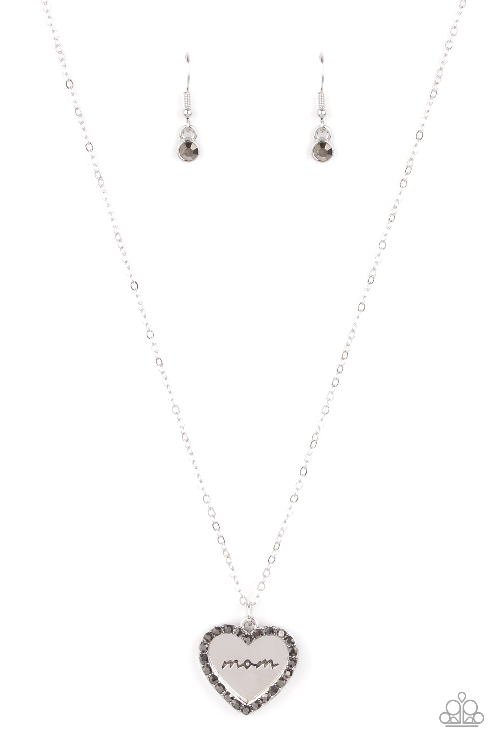 Paparazzi The Real Boss - Silver Hematite Necklace