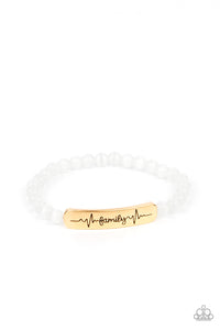 Paparazzi Family is Forever - Gold Bracelet