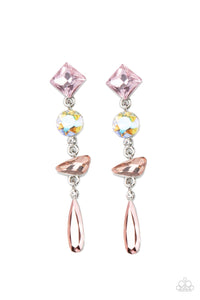 Paparazzi Rock Candy Elegance - Pink Earring