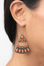 Load image into Gallery viewer, Desert Fiesta - Orange Earring Paparazzi
