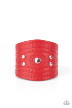 Load image into Gallery viewer, Orange County - Red Leather Bracelet
