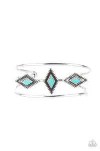 Desert Diamondback - Blue Bracelet paparazzi