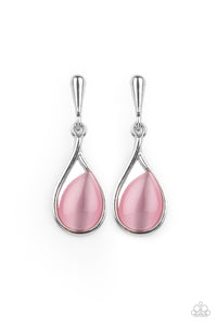 Paparazzi Pampered Glow Up - Pink Moonstone Earring