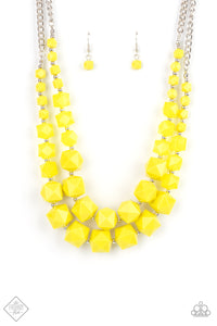 Summer Excursion- Yellow Necklace Paparazzi