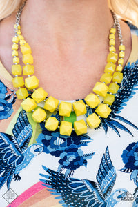 Summer Excursion- Yellow Necklace Paparazzi