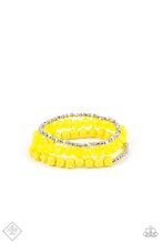 Load image into Gallery viewer, Vacay Vagabond - Yellow Bracelet Paparazzi
