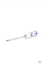 Load image into Gallery viewer, Paparazzi Material Girl Goals - Purple Rhinestone Hair Clip
