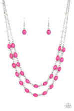 Load image into Gallery viewer, Paparazzi Sahara Safari - Pink Stone Necklace
