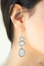 Load image into Gallery viewer, Tiers Of Tranquility - White Earring Paparazzi
