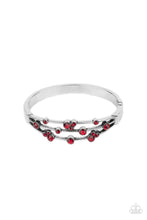 Load image into Gallery viewer, Cosmic Candescence - Red Rhinestone Bracelet Paparazzi
