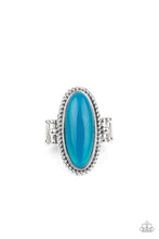 Load image into Gallery viewer, Oval Oasis - Blue Ring Paparazzi
