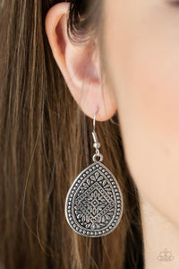 Paparazzi Mayan Mecca - Silver Earring