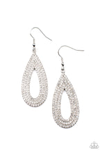 Load image into Gallery viewer, Exquisite Exaggeration - White Rhinestone Earring Paparazzi
