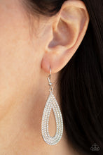 Load image into Gallery viewer, Exquisite Exaggeration - White Rhinestone Earring Paparazzi
