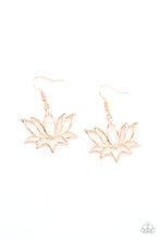 Load image into Gallery viewer, Paparazzi Lotus Ponds - Rose Gold Earring
