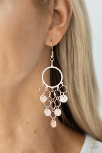 Paparazzi Cyber Chime - Rose Gold Earring