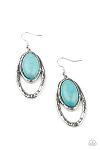 Pasture Paradise - Turquoise Earring Paparazzi