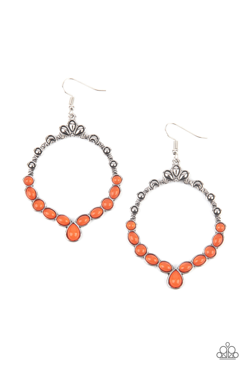 Thai Treasures - Orange Earring Paparazzi