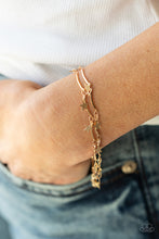 Load image into Gallery viewer, Paparazzi Party in the USA - Gold Bracelet
