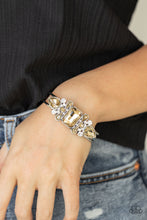 Load image into Gallery viewer, Paparazzi Call Me Old-Fashioned - Brown Rhinestone Bracelet
