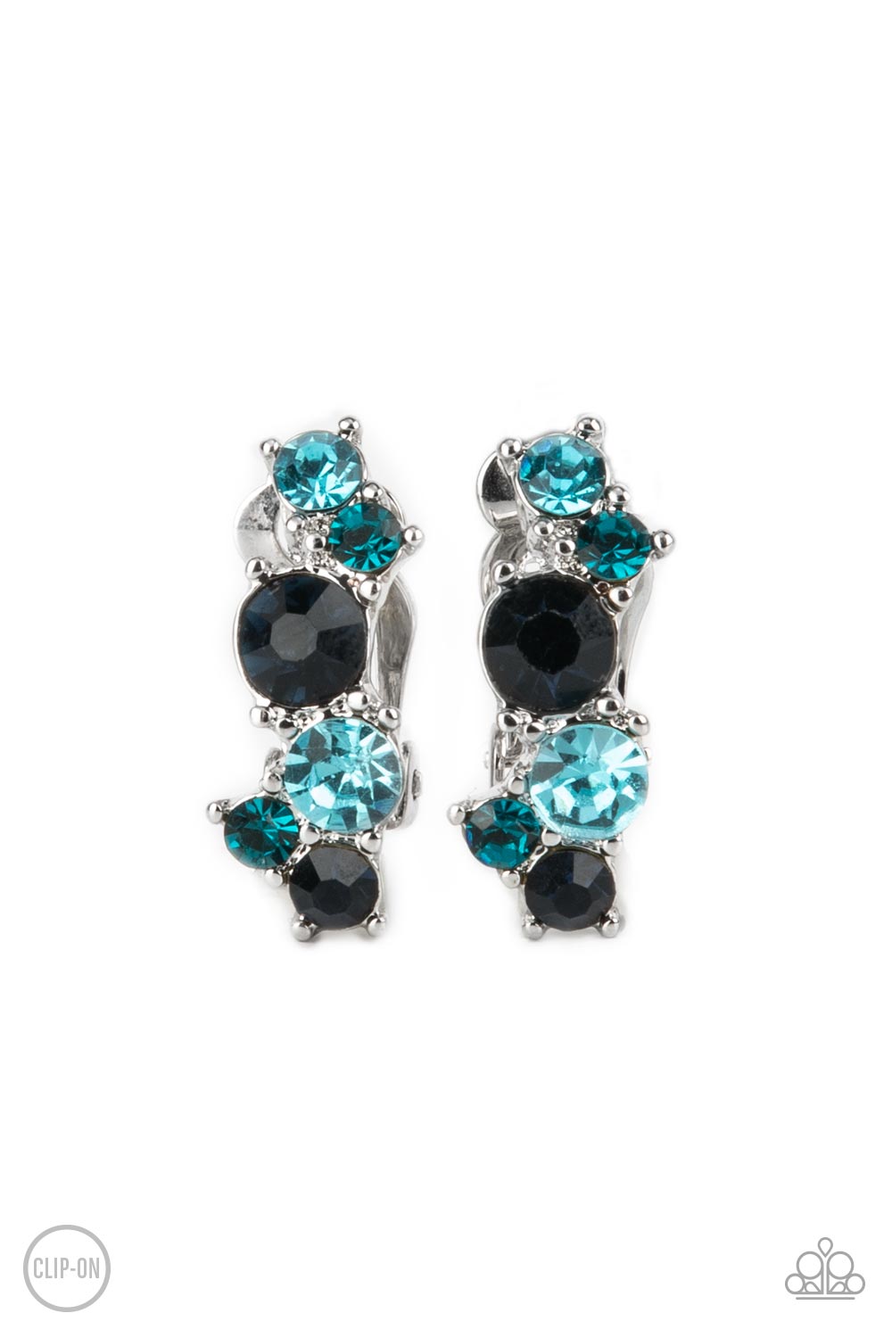 Cosmic Celebration - Blue Clip On Earring Paparazzi