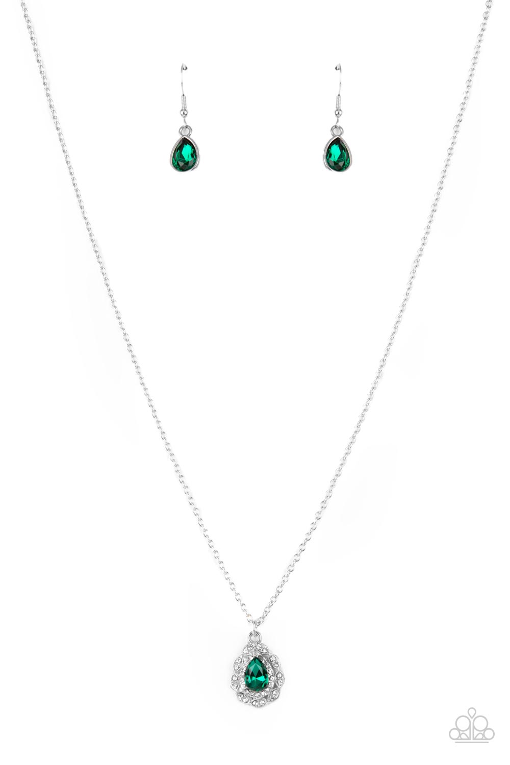 Paparazzi Vintage Validation - Green Necklace